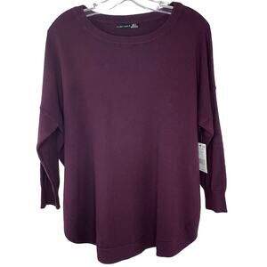 New Black Tape_ Size X Burgundy Long Sleeve Round Neck Sweater